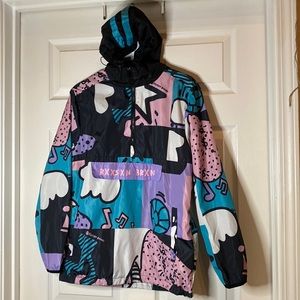 Reason clothing brand half zip anorak size small